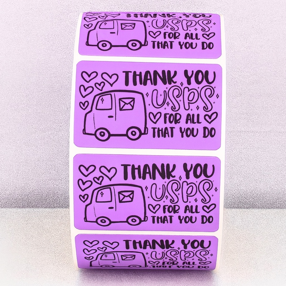 Thank You USPS Stickers – Mail Carrier Appreciation Labels for Packages 2" - Picture 6 of 11